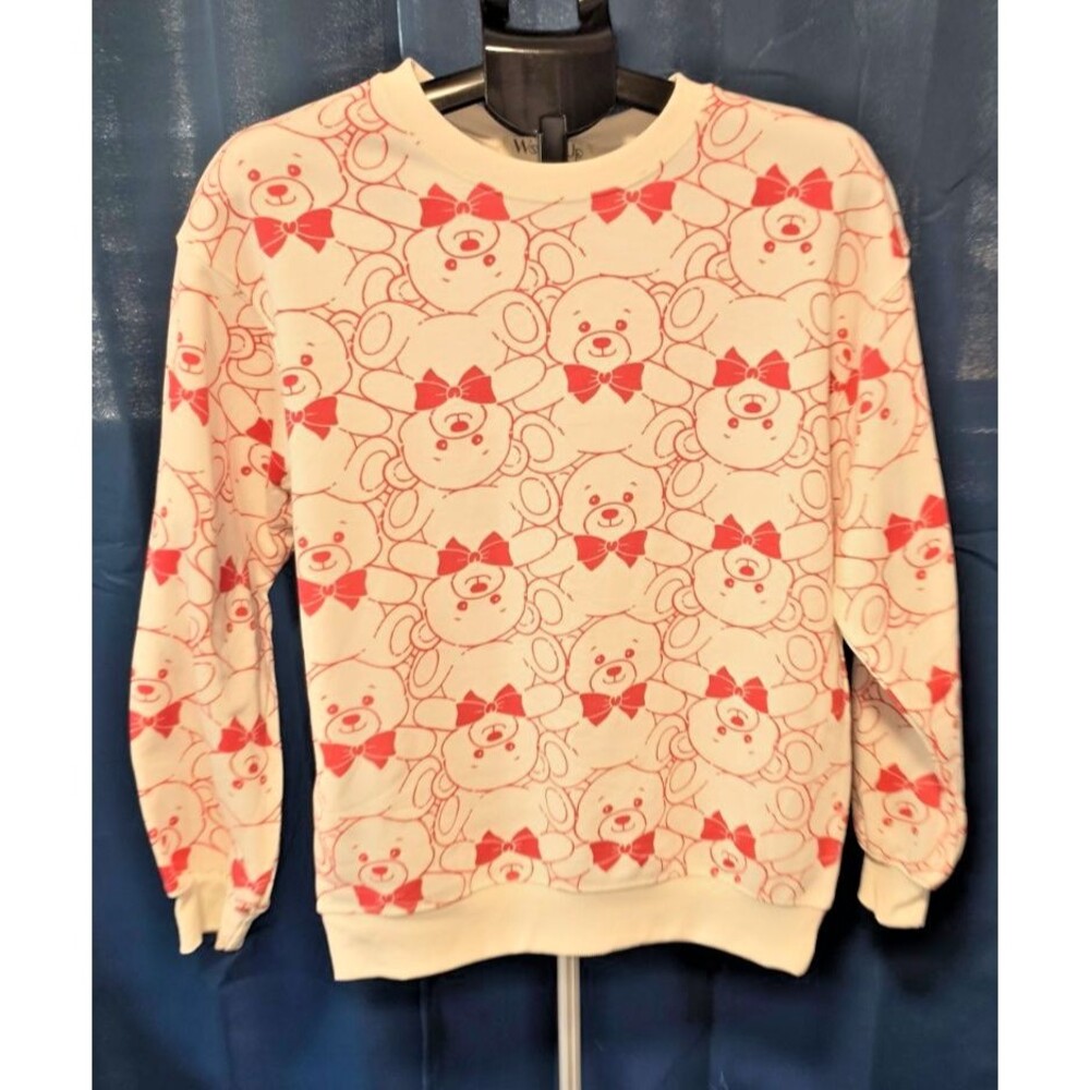 Wound Up Teddy Bear Sweatshirt Shirt Size Small 4-6 Opp Christmas Crew New